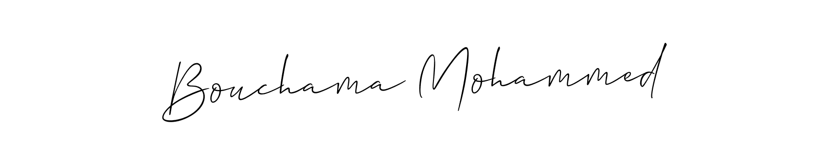 The best way (Allison_Script) to make a short signature is to pick only two or three words in your name. The name Bouchama Mohammed include a total of six letters. For converting this name. Bouchama Mohammed signature style 2 images and pictures png