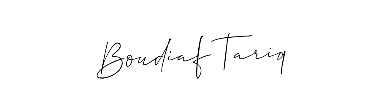 Check out images of Autograph of Boudiaf Tariq name. Actor Boudiaf Tariq Signature Style. Allison_Script is a professional sign style online. Boudiaf Tariq signature style 2 images and pictures png