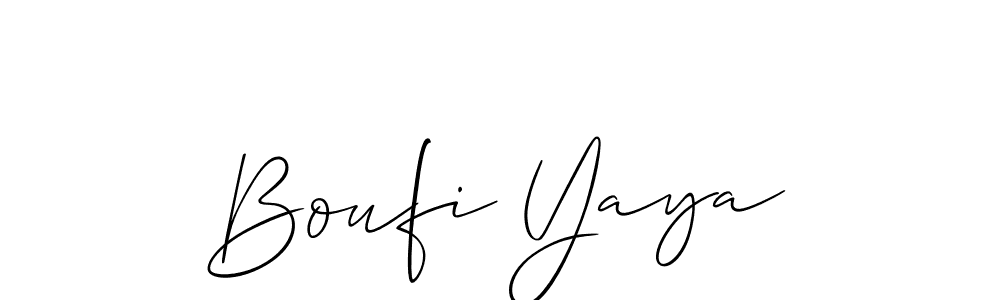 Similarly Allison_Script is the best handwritten signature design. Signature creator online .You can use it as an online autograph creator for name Boufi Yaya. Boufi Yaya signature style 2 images and pictures png