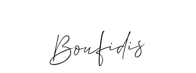 Also You can easily find your signature by using the search form. We will create Boufidis name handwritten signature images for you free of cost using Allison_Script sign style. Boufidis signature style 2 images and pictures png