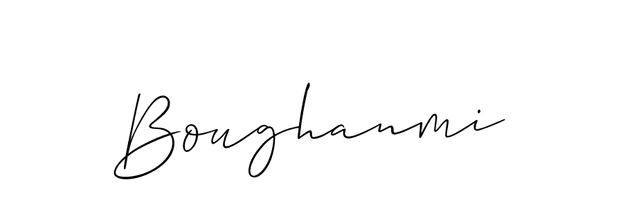 Boughanmi stylish signature style. Best Handwritten Sign (Allison_Script) for my name. Handwritten Signature Collection Ideas for my name Boughanmi. Boughanmi signature style 2 images and pictures png