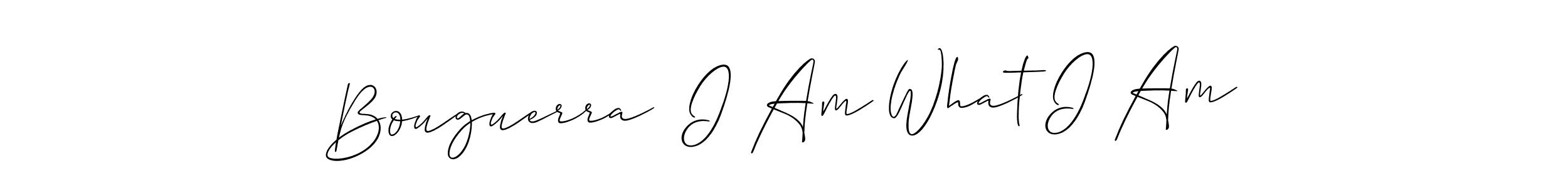 Check out images of Autograph of Bouguerra  I Am What I Am name. Actor Bouguerra  I Am What I Am Signature Style. Allison_Script is a professional sign style online. Bouguerra  I Am What I Am signature style 2 images and pictures png