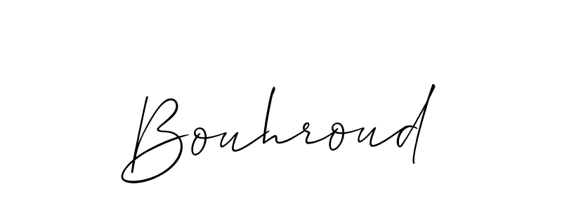 Design your own signature with our free online signature maker. With this signature software, you can create a handwritten (Allison_Script) signature for name Bouhroud. Bouhroud signature style 2 images and pictures png