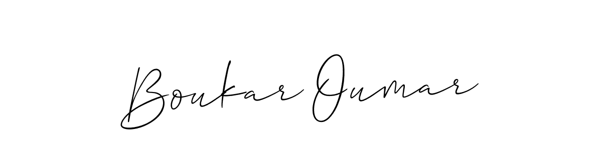 Also we have Boukar Oumar name is the best signature style. Create professional handwritten signature collection using Allison_Script autograph style. Boukar Oumar signature style 2 images and pictures png