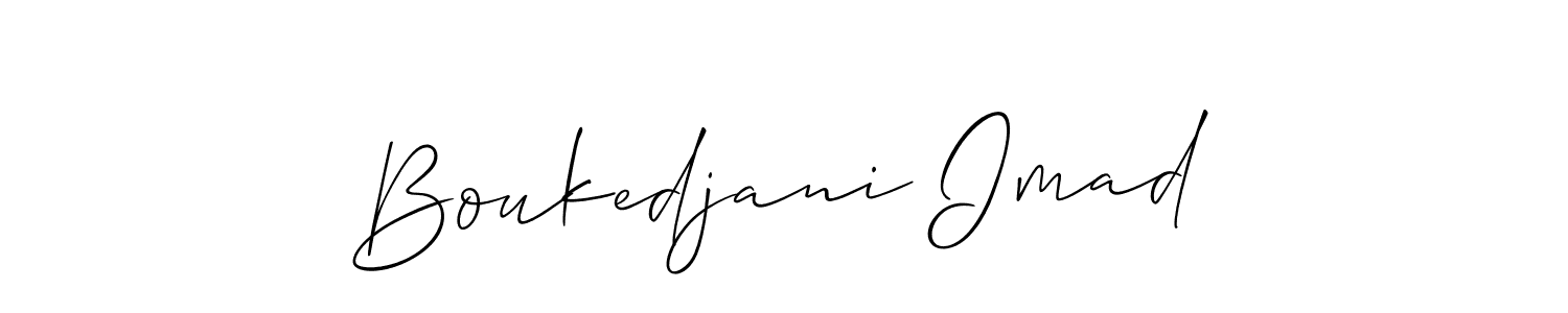 You can use this online signature creator to create a handwritten signature for the name Boukedjani Imad. This is the best online autograph maker. Boukedjani Imad signature style 2 images and pictures png