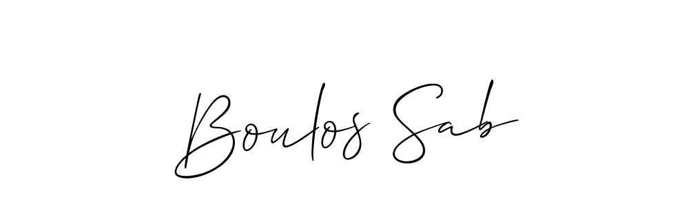 Make a short Boulos Sab signature style. Manage your documents anywhere anytime using Allison_Script. Create and add eSignatures, submit forms, share and send files easily. Boulos Sab signature style 2 images and pictures png