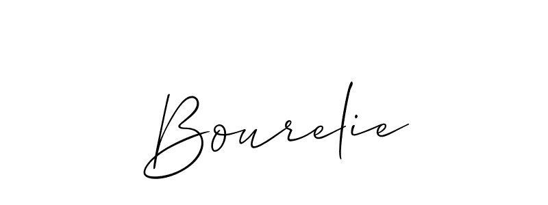How to Draw Bourelie signature style? Allison_Script is a latest design signature styles for name Bourelie. Bourelie signature style 2 images and pictures png