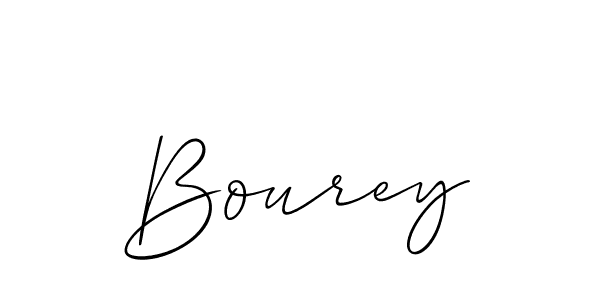 The best way (Allison_Script) to make a short signature is to pick only two or three words in your name. The name Bourey include a total of six letters. For converting this name. Bourey signature style 2 images and pictures png