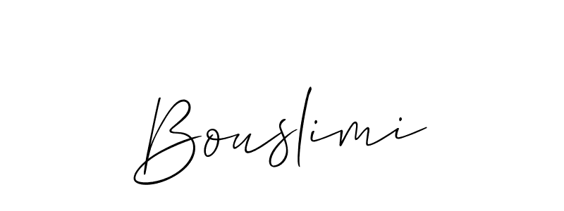 if you are searching for the best signature style for your name Bouslimi. so please give up your signature search. here we have designed multiple signature styles  using Allison_Script. Bouslimi signature style 2 images and pictures png