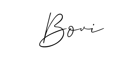 A modern signature idea for name Bovi using Allison_Script font. Clean strokes and elegant curves make it stand out instantly. Bovi signature style 2 images and pictures png