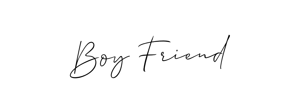 Boy Friend stylish signature style. Best Handwritten Sign (Allison_Script) for my name. Handwritten Signature Collection Ideas for my name Boy Friend. Boy Friend signature style 2 images and pictures png