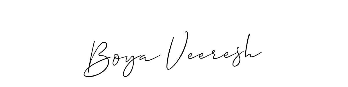 Boya Veeresh stylish signature style. Best Handwritten Sign (Allison_Script) for my name. Handwritten Signature Collection Ideas for my name Boya Veeresh. Boya Veeresh signature style 2 images and pictures png