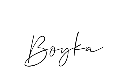 Make a beautiful signature design for name Boyka. Use this online signature maker to create a handwritten signature for free. Boyka signature style 2 images and pictures png