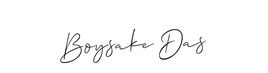 Make a beautiful signature design for name Boysake Das. With this signature (Allison_Script) style, you can create a handwritten signature for free. Boysake Das signature style 2 images and pictures png