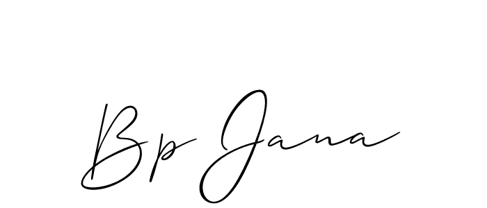 How to make Bp Jana name signature. Use Allison_Script style for creating short signs online. This is the latest handwritten sign. Bp Jana signature style 2 images and pictures png