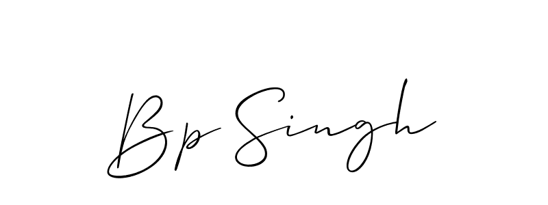 How to make Bp Singh signature? Allison_Script is a professional autograph style. Create handwritten signature for Bp Singh name. Bp Singh signature style 2 images and pictures png