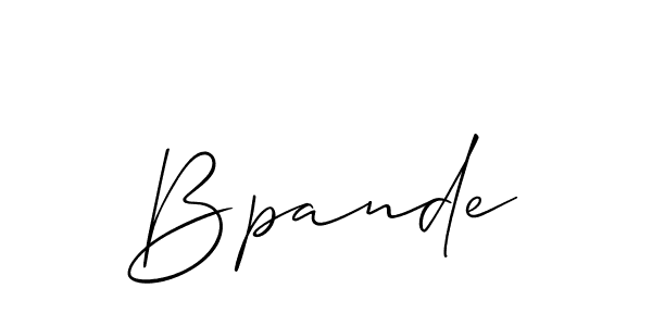 How to Draw Bpande signature style? Allison_Script is a latest design signature styles for name Bpande. Bpande signature style 2 images and pictures png