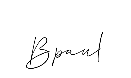 Create a beautiful signature design for name Bpaul. With this signature (Allison_Script) fonts, you can make a handwritten signature for free. Bpaul signature style 2 images and pictures png