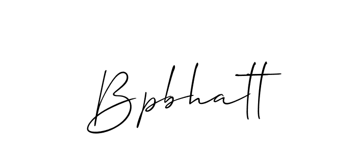 Bpbhatt stylish signature style. Best Handwritten Sign (Allison_Script) for my name. Handwritten Signature Collection Ideas for my name Bpbhatt. Bpbhatt signature style 2 images and pictures png