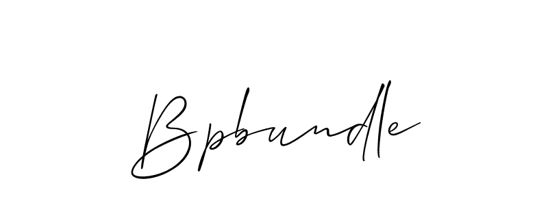 Create a beautiful signature design for name Bpbundle. With this signature (Allison_Script) fonts, you can make a handwritten signature for free. Bpbundle signature style 2 images and pictures png