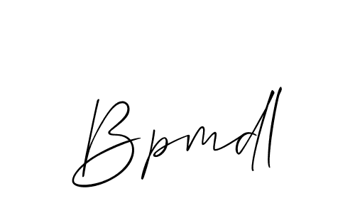 How to make Bpmdl name signature. Use Allison_Script style for creating short signs online. This is the latest handwritten sign. Bpmdl signature style 2 images and pictures png