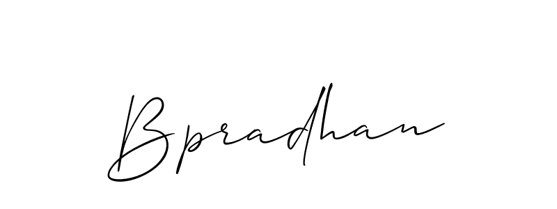 Make a beautiful signature design for name Bpradhan. Use this online signature maker to create a handwritten signature for free. Bpradhan signature style 2 images and pictures png