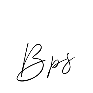 Create a beautiful signature design for name Bps. With this signature (Allison_Script) fonts, you can make a handwritten signature for free. Bps signature style 2 images and pictures png