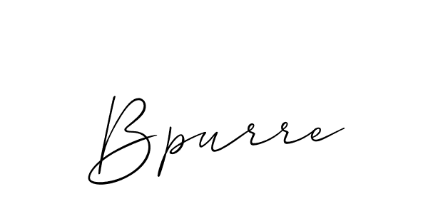 It looks lik you need a new signature style for name Bpurre. Design unique handwritten (Allison_Script) signature with our free signature maker in just a few clicks. Bpurre signature style 2 images and pictures png