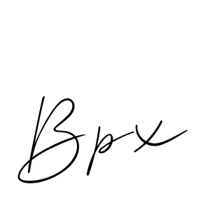 It looks lik you need a new signature style for name Bpx. Design unique handwritten (Allison_Script) signature with our free signature maker in just a few clicks. Bpx signature style 2 images and pictures png