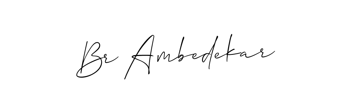Create a beautiful signature design for name Br Ambedekar. With this signature (Allison_Script) fonts, you can make a handwritten signature for free. Br Ambedekar signature style 2 images and pictures png