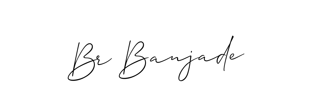Also we have Br Banjade name is the best signature style. Create professional handwritten signature collection using Allison_Script autograph style. Br Banjade signature style 2 images and pictures png