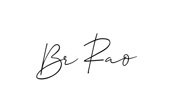 Design your own signature with our free online signature maker. With this signature software, you can create a handwritten (Allison_Script) signature for name Br Rao. Br Rao signature style 2 images and pictures png