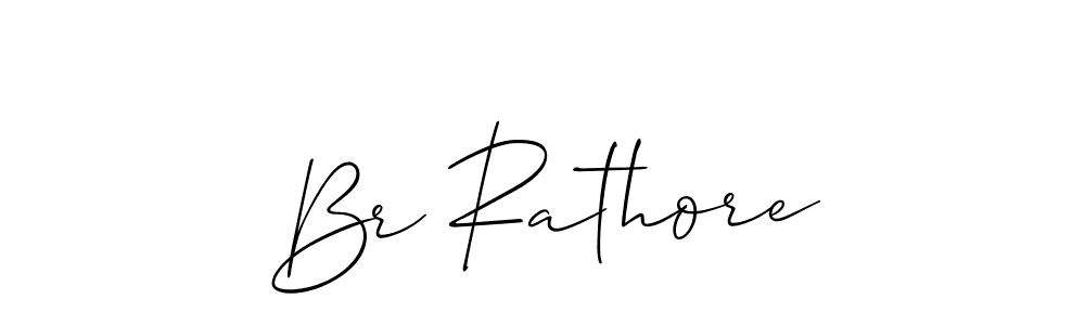 It looks lik you need a new signature style for name Br Rathore. Design unique handwritten (Allison_Script) signature with our free signature maker in just a few clicks. Br Rathore signature style 2 images and pictures png