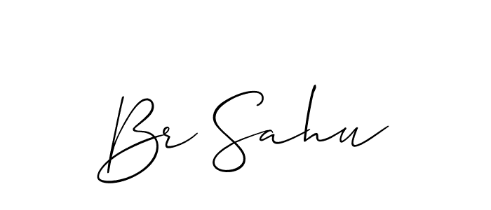Use a signature maker to create a handwritten signature online. With this signature software, you can design (Allison_Script) your own signature for name Br Sahu. Br Sahu signature style 2 images and pictures png