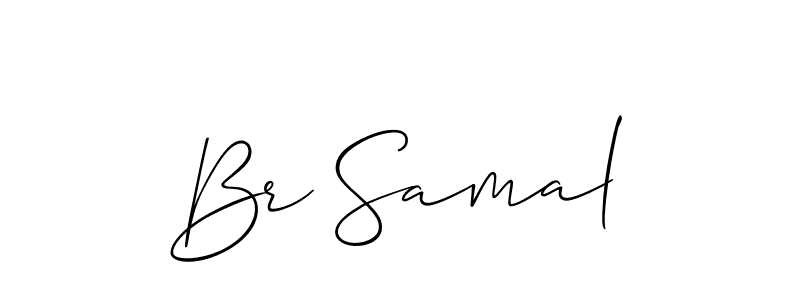 Use a signature maker to create a handwritten signature online. With this signature software, you can design (Allison_Script) your own signature for name Br Samal. Br Samal signature style 2 images and pictures png