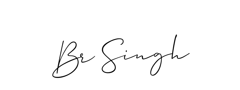 The best way (Allison_Script) to make a short signature is to pick only two or three words in your name. The name Br Singh include a total of six letters. For converting this name. Br Singh signature style 2 images and pictures png