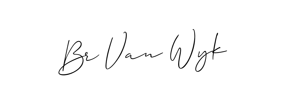 You should practise on your own different ways (Allison_Script) to write your name (Br Van Wyk) in signature. don't let someone else do it for you. Br Van Wyk signature style 2 images and pictures png