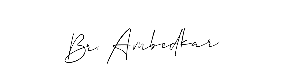 Best and Professional Signature Style for Br. Ambedkar. Allison_Script Best Signature Style Collection. Br. Ambedkar signature style 2 images and pictures png