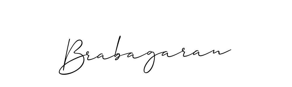 Design your own signature with our free online signature maker. With this signature software, you can create a handwritten (Allison_Script) signature for name Brabagaran. Brabagaran signature style 2 images and pictures png