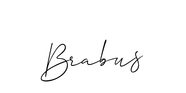 Design your own signature with our free online signature maker. With this signature software, you can create a handwritten (Allison_Script) signature for name Brabus. Brabus signature style 2 images and pictures png