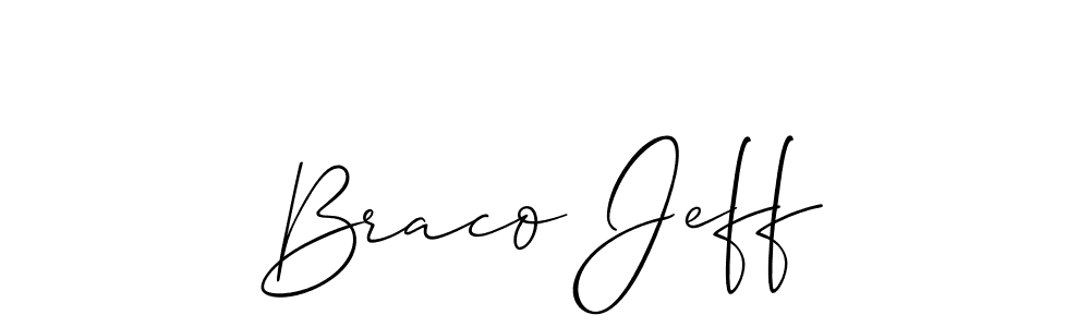 Make a short Braco Jeff signature style. Manage your documents anywhere anytime using Allison_Script. Create and add eSignatures, submit forms, share and send files easily. Braco Jeff signature style 2 images and pictures png