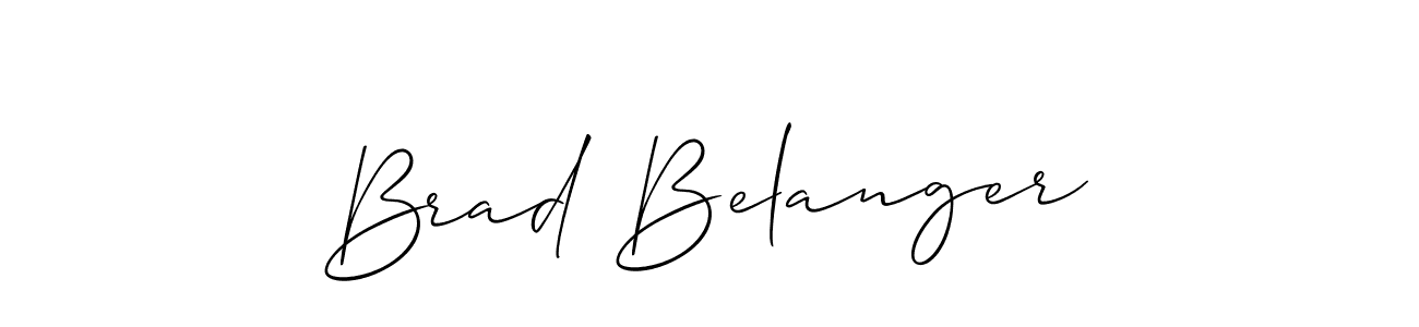 Brad Belanger stylish signature style. Best Handwritten Sign (Allison_Script) for my name. Handwritten Signature Collection Ideas for my name Brad Belanger. Brad Belanger signature style 2 images and pictures png