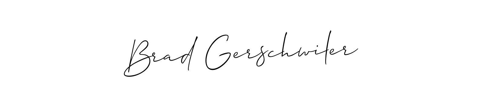 Also we have Brad Gerschwiler name is the best signature style. Create professional handwritten signature collection using Allison_Script autograph style. Brad Gerschwiler signature style 2 images and pictures png