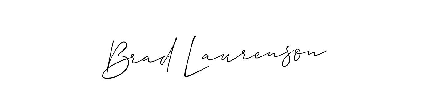 Make a beautiful signature design for name Brad Laurenson. With this signature (Allison_Script) style, you can create a handwritten signature for free. Brad Laurenson signature style 2 images and pictures png