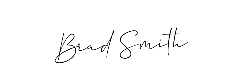 Create a beautiful signature design for name Brad Smith. With this signature (Allison_Script) fonts, you can make a handwritten signature for free. Brad Smith signature style 2 images and pictures png