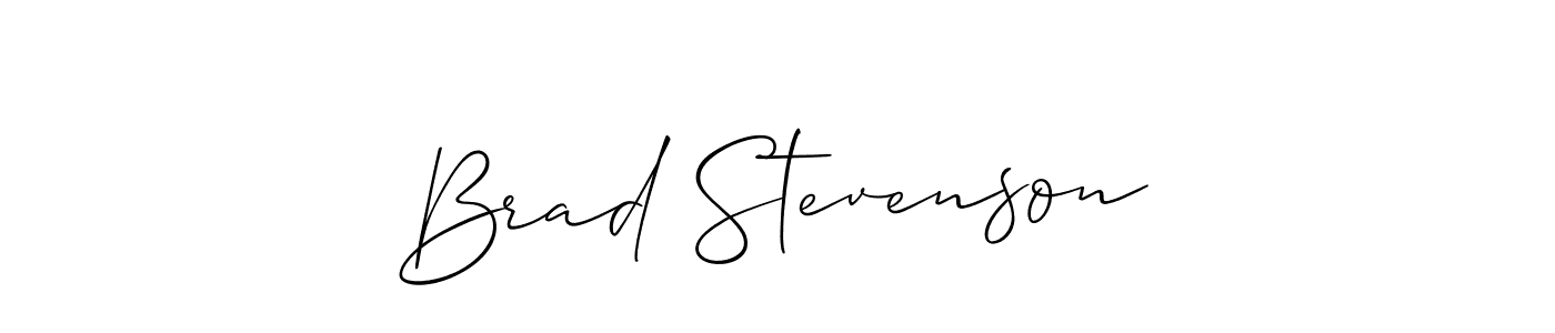 Make a beautiful signature design for name Brad Stevenson. With this signature (Allison_Script) style, you can create a handwritten signature for free. Brad Stevenson signature style 2 images and pictures png