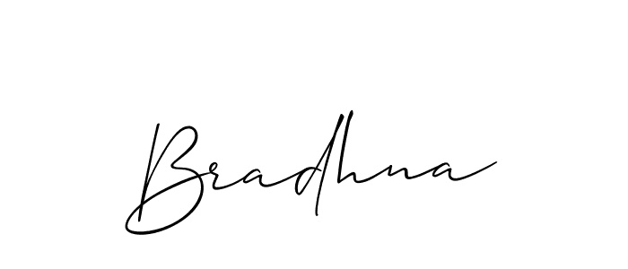 if you are searching for the best signature style for your name Bradhna. so please give up your signature search. here we have designed multiple signature styles  using Allison_Script. Bradhna signature style 2 images and pictures png