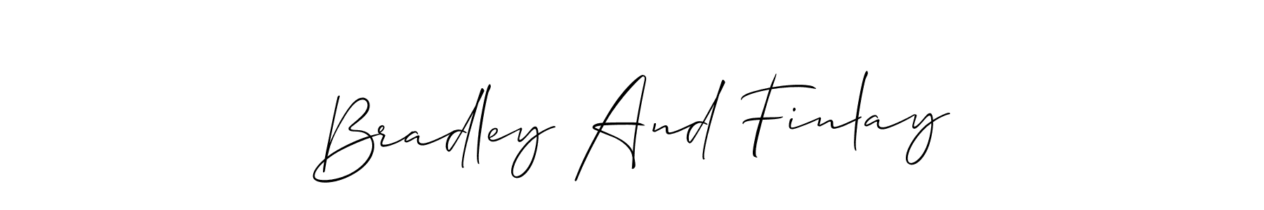 Check out images of Autograph of Bradley And Finlay name. Actor Bradley And Finlay Signature Style. Allison_Script is a professional sign style online. Bradley And Finlay signature style 2 images and pictures png