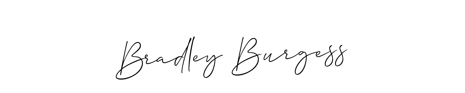 Use a signature maker to create a handwritten signature online. With this signature software, you can design (Allison_Script) your own signature for name Bradley Burgess. Bradley Burgess signature style 2 images and pictures png