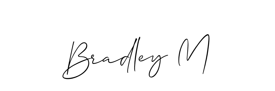 Use a signature maker to create a handwritten signature online. With this signature software, you can design (Allison_Script) your own signature for name Bradley M. Bradley M signature style 2 images and pictures png